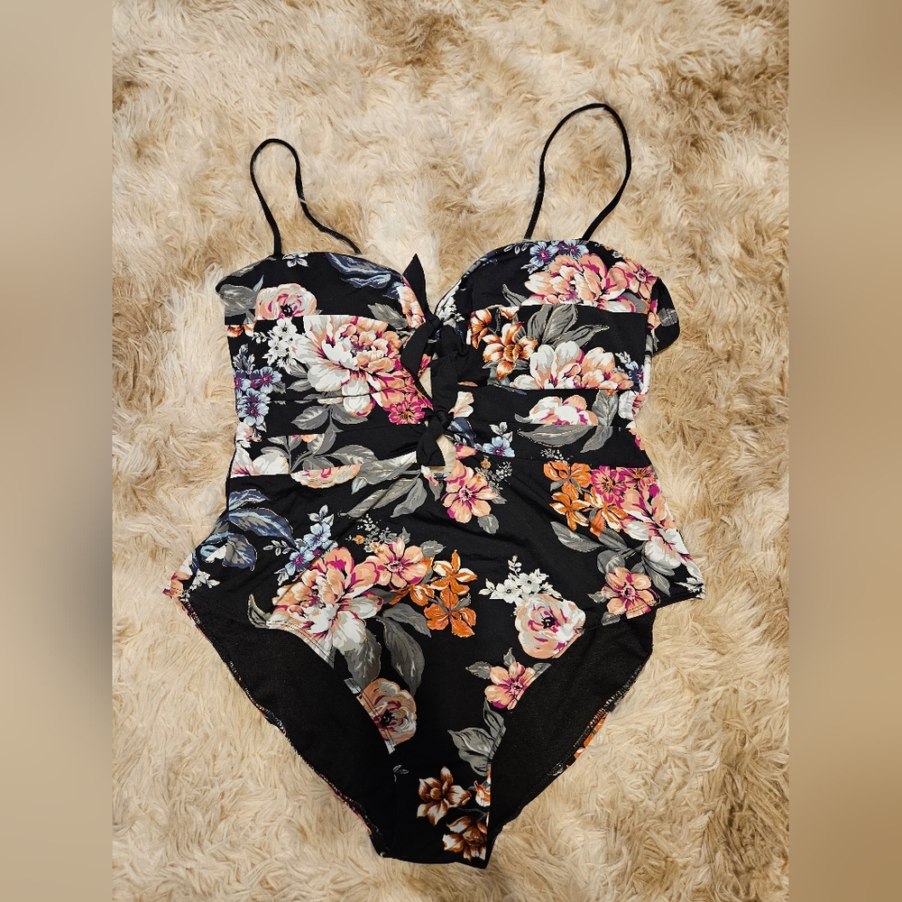 Time and Tru Floral Padded Swimsuit